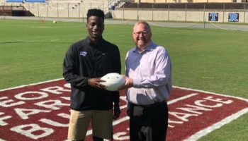 Jamal Marhsall receives recognition for football efforts